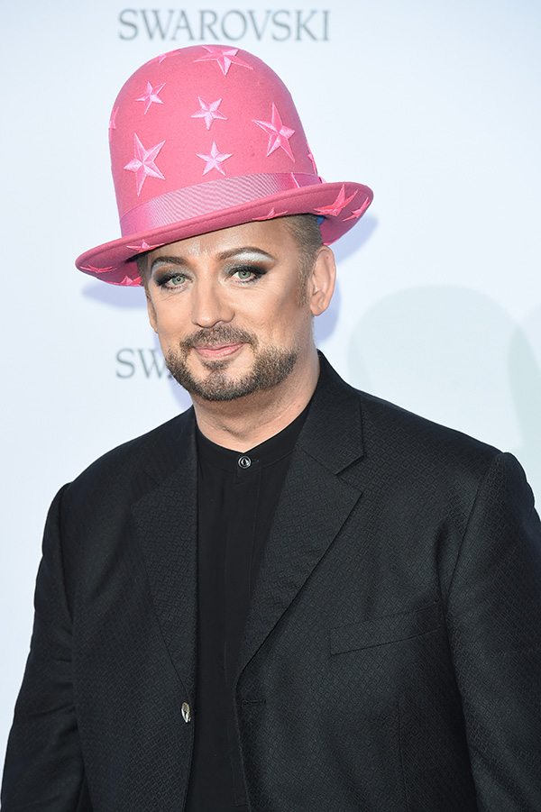 MILAN, ITALY - SEPTEMBER 20: Boy George attends Swarovski Crystal Wonderland Party on September 20, 2017 in Milan, Italy. (Photo by Stefania M. D'Alessandro/Getty Images for Swarovski) *** Local Caption *** Boy George