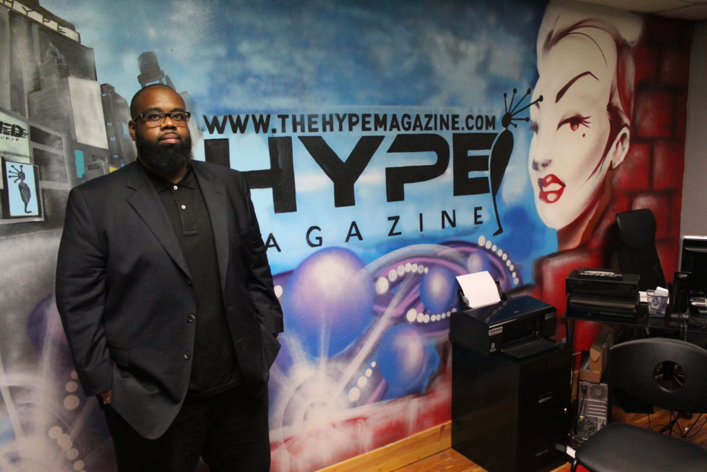 Antonio Reid, Jr. at The Hype Magazine offices in Atlanta 11.7.16