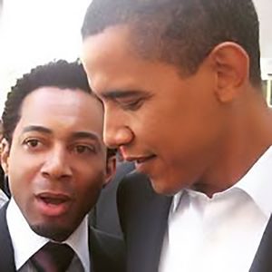 Businessman Maxwell Billieon and campaigning Barack Obama (Photo: MaxwellBillieon.com)