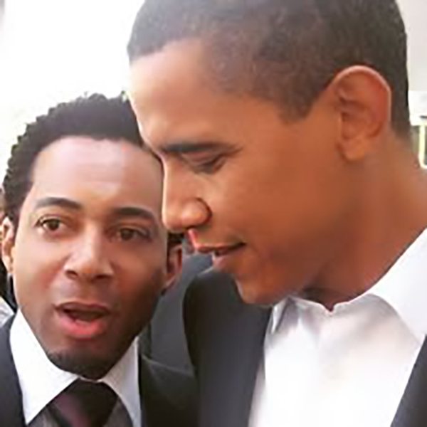 Businessman Maxwell Billieon and campaigning Barack Obama (Photo: MaxwellBillieon.com)