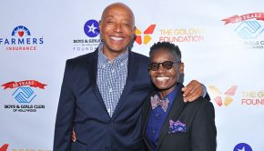 Russell Simmons and Mel Culpepper Chief Executive Officer of the Boys and Girls Club of Hollywood during 80th Anniversary Gala Celebration on Friday, October 13, 2017 at the Taglyan Complex in Los Angeles, CA. (Photo by Vince Bucci Photography)