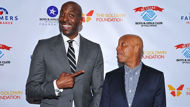 John Salley and Russell Simmons arrive at the Boys and Girls Club of Hollywood's 80th Anniversary Gala Celebration on Friday, October 13, 2017 at the Taglyan Complex in Los Angeles, CA. (Photo by Vince Bucci Photography)