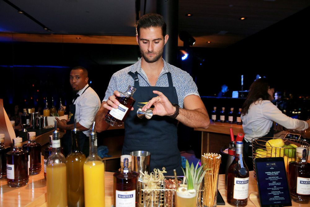 LOS ANGELES, CA - SEPTEMBER 28: Mixologist Matt Landis at H.O.M.E. by Martell hosted by Jhene Aiko on September 28, 2017 in Los Angeles, California. (Photo by Rich Fury/Getty Images for Martell)