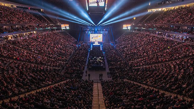 T-Mobile Arena During Vegas Strong Benefit Concert (Photos: Powers Imagery)
