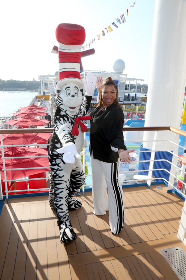 Queen Latifah becomes Godmother of Carnival Horizon (Photo: Amy Harris / Carnival)