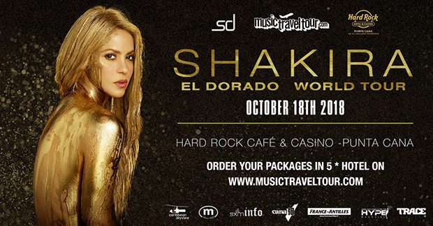 The Hype Magazine and MusicTravelTour present the exclusive live concert of SHAKIRA, October 18, 2018, in the Dominican Republic