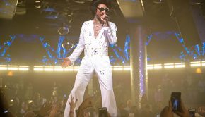 Wiz Khalifa Dressed as Elvis Presley at Drai’s Nightclub