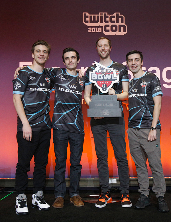 SAN JOSE, CA - OCTOBER 27: Team Shroud wins the Doritos Bowl at TwitchCon 2018 held at San Jose McEnery Convention Center on October 27, 2018 in San Jose, California. (Photo by Kimberly White/Getty Images for Frito-Lay North America)
