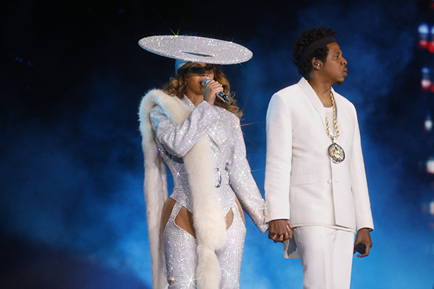 VANCOUVER - OCTOBER 2: Beyonce and Jay-Z perform on the 'On The Run II' tour at BC Place on October 2, 2018 in Vancouver, Canada. (Photo by Raven Varona/Parkwood/PictureGroup)