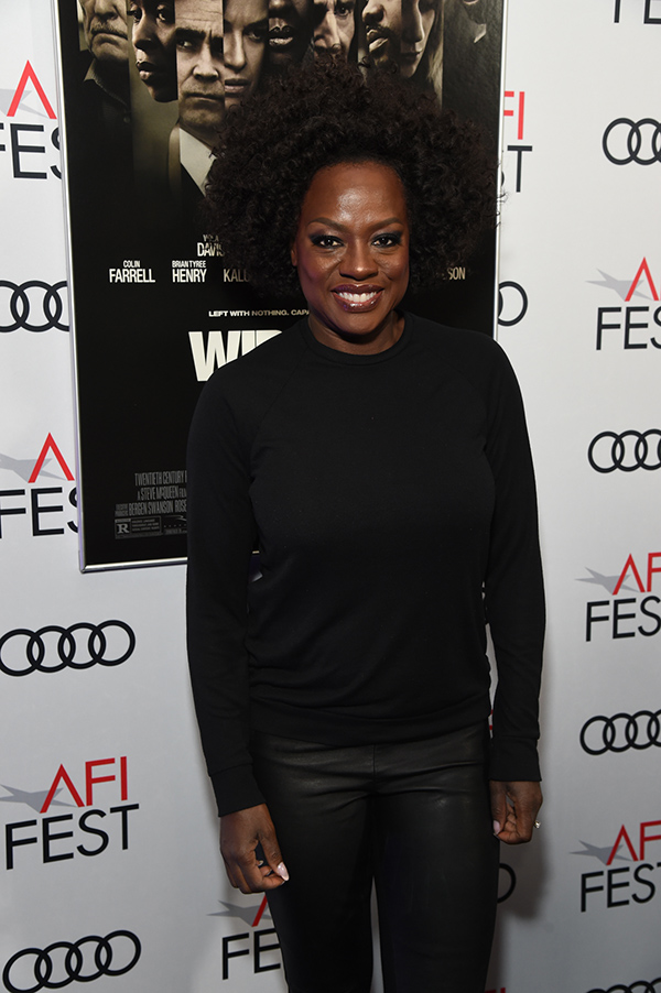 Viola Davis at AFI FEST 2018 presented by Audi Gala screening of WIDOWS, at the TCL Chinese Theatre courtesy of AFI/Michael Kovac