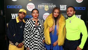 NEW YORK, NY - DECEMBER 04: (L - R) Growing up Hip Hop cast members Jojo Simmons, Angela Simmons, Vanessa Simmons, and Romeo Miller attend the "Growing Up Hip Hop" season 4 party on December 4, 2018 in New York City. (Photo by Bennett Raglin/Getty Images for WEtv)