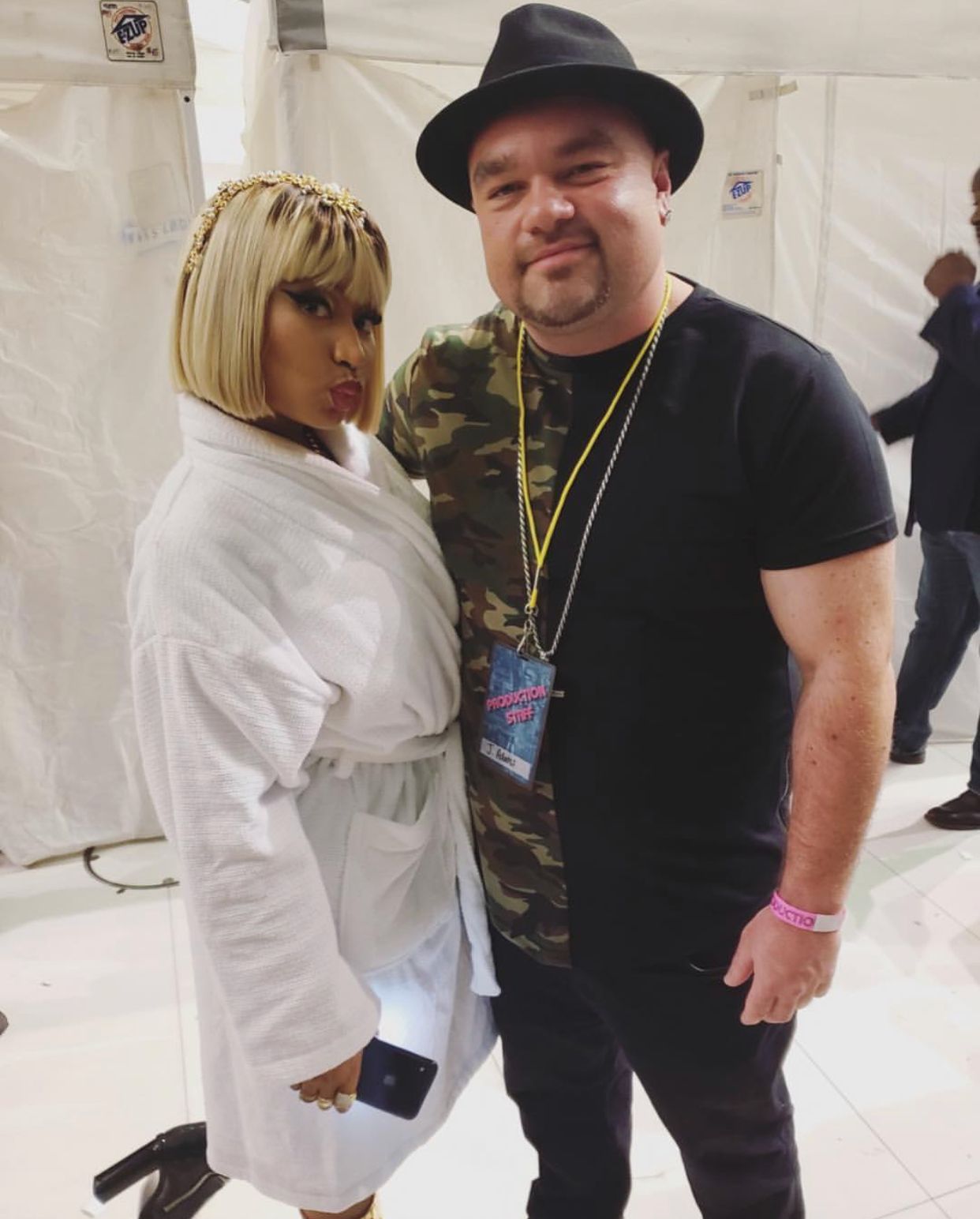 Nicki Minaj and JBeatzz (Photo courtesy of JBeatzz)