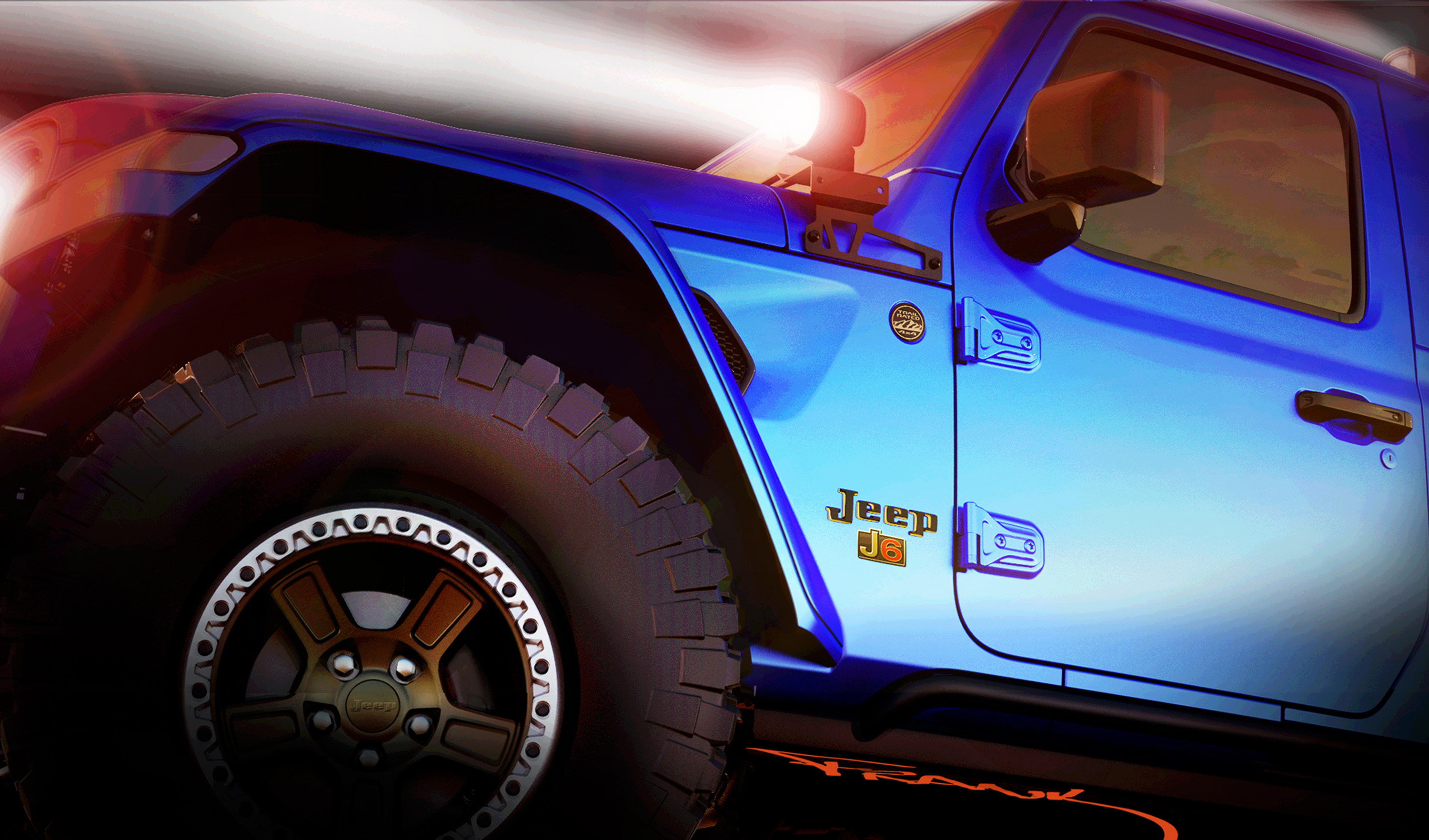 Moab EJS Vehicle Sneak Peek: The Jeep® and Mopar brands have created several concept vehicles for the annual Easter Jeep Safari. These images hint at two of the new concept vehicles that will head to Moab April 13-21.