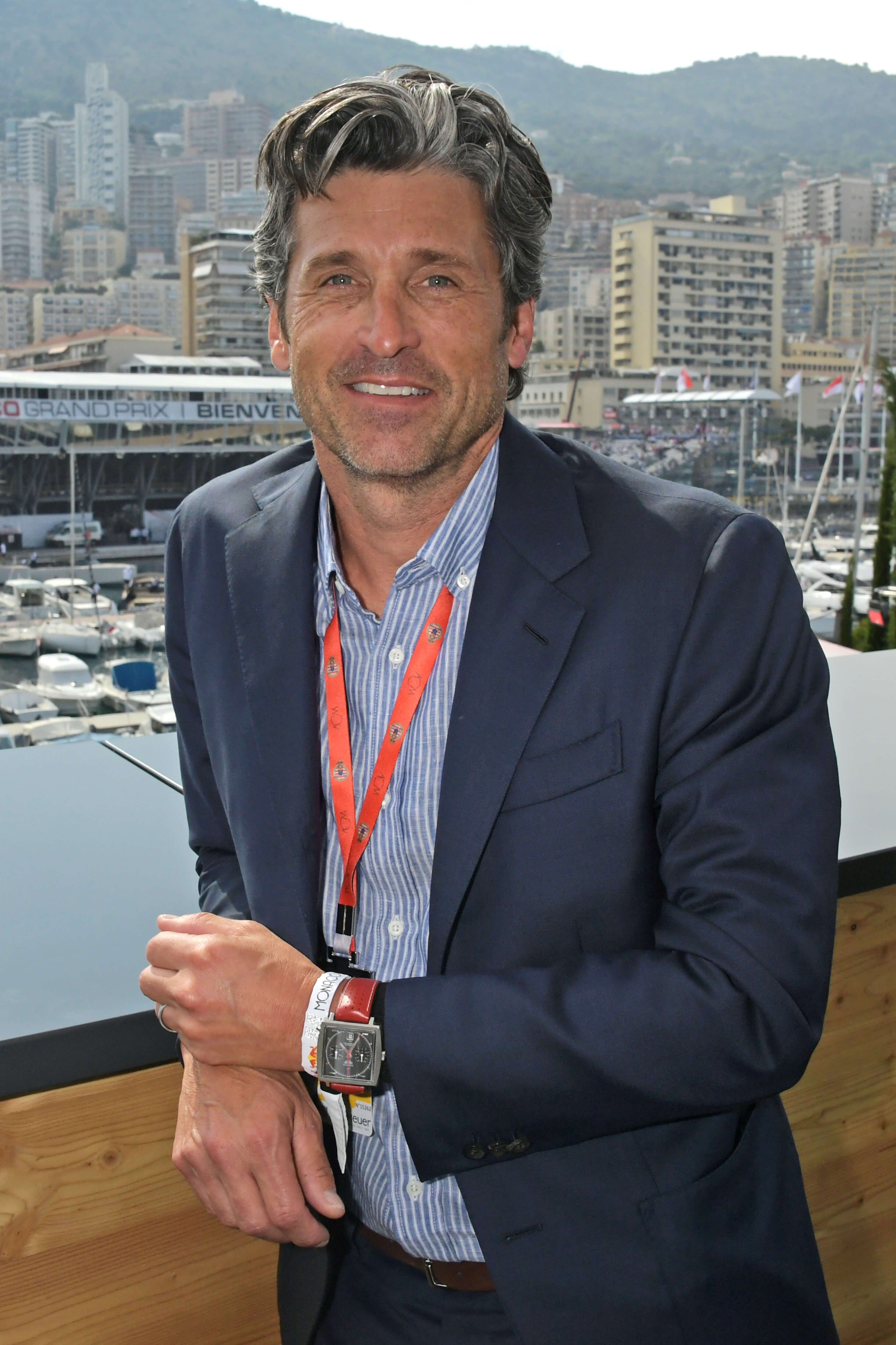 MONACO - MAY 26: Patrick Dempsey celebrates 50 Years of the Monaco Watch at the Formula 1 Grand Prix De Monaco, the legendary event that gave the watch its name in 1969, on May 26, 2019 in Monaco. (Photo by David M. Benett/Dave Benett/Getty Images for TAG Heuer)