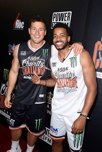 Colton Underwood and Eric Bigger Attend the Monster Energy $50K Charity Challenge Celebrity Basketball Game