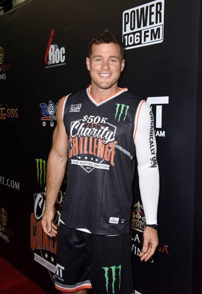 Colton Underwood attends the Monster Energy $50K Charity Challenge Celebrity Basketball Game