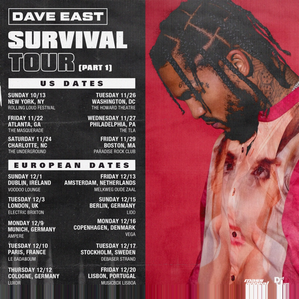 dave east tour