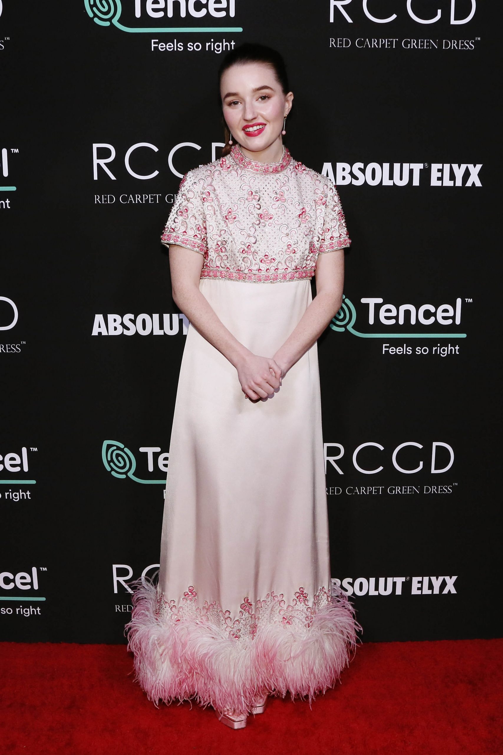 LOS ANGELES, CALIFORNIA - FEBRUARY 06: Kaitlyn Dever attends Red Carpet Green Dress at the Private Residence of Jonas Tahlin, CEO of Absolut Elyx on February 06, 2020 in Los Angeles, California. (Photo by Gabriel Olsen/Getty Images for Absolut Elyx)