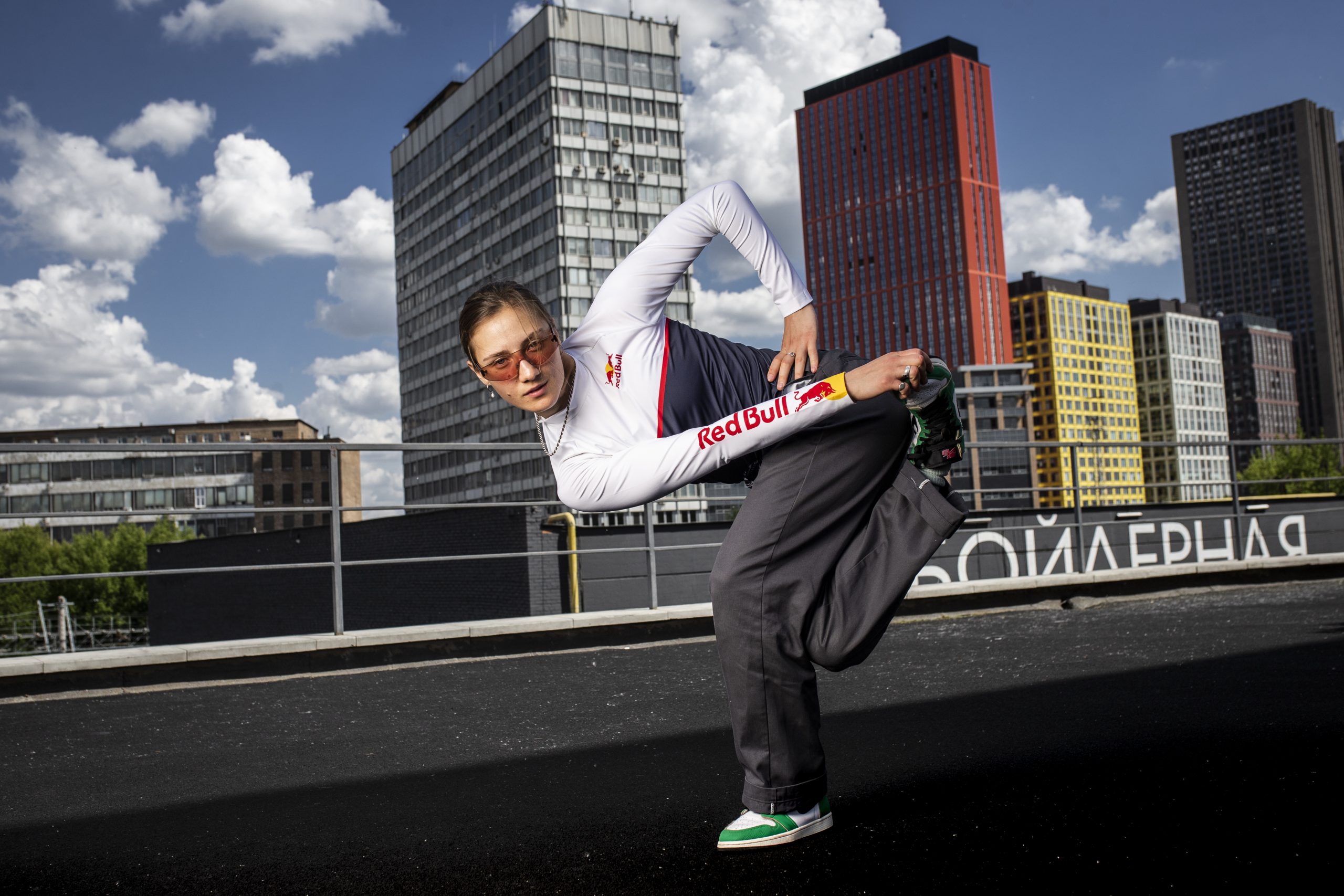 B-girl Kastet poses for a portrait during the Red Bull BC One Camp in Moscow, Russia on June 13, 2021 