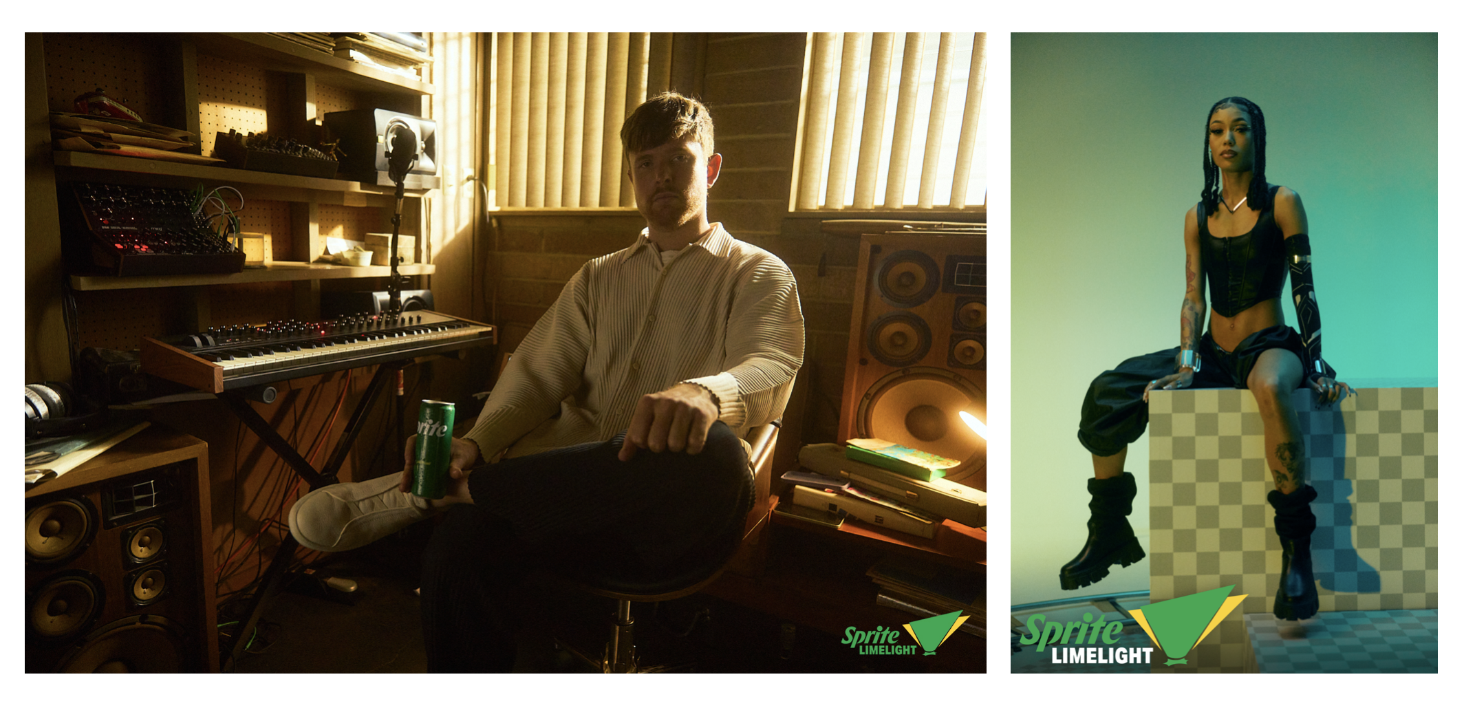 Grammy and Mercury Prize winning artist and producer, James Blake and Coi Leray - Courtesy of Sprite Limelight
