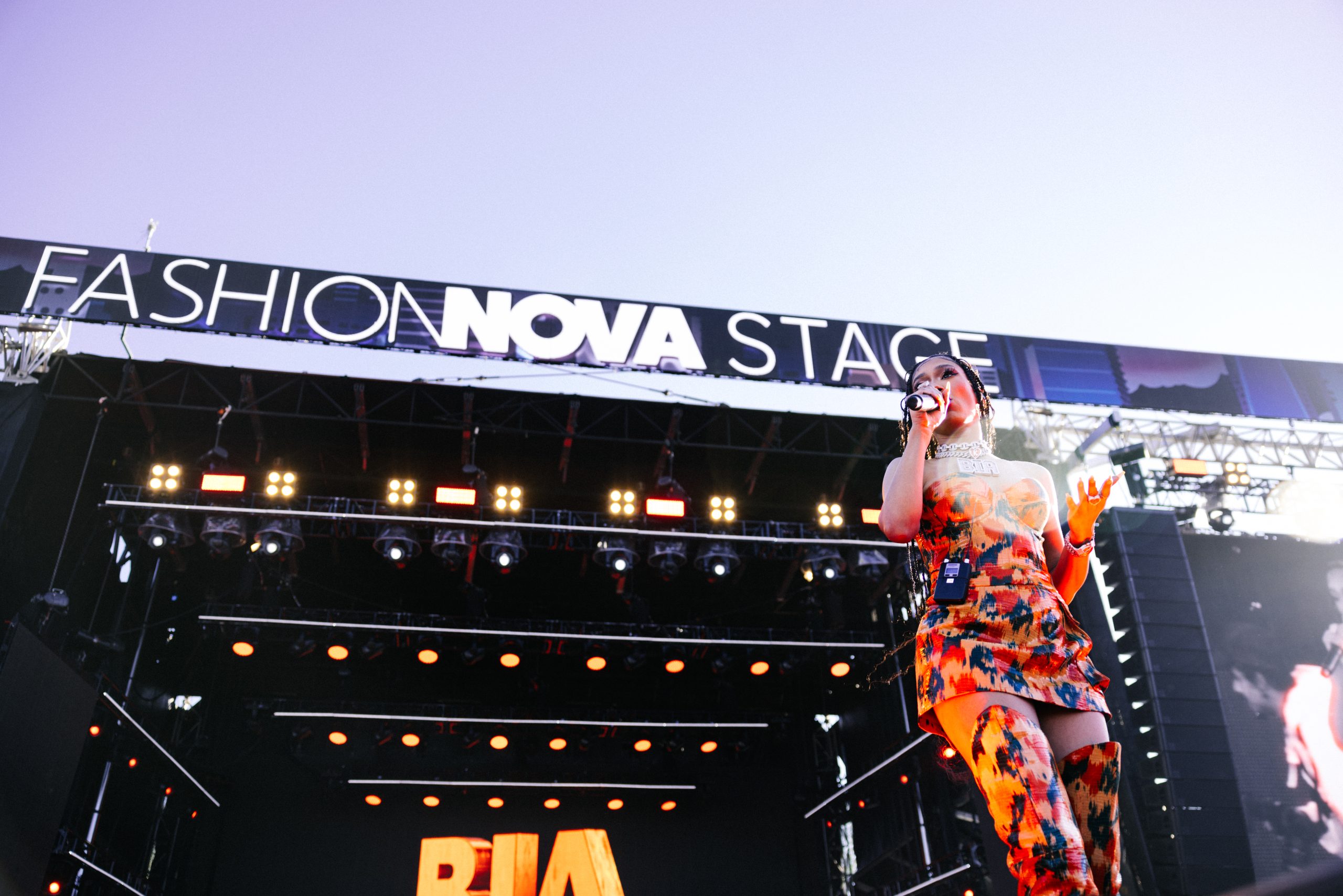Bia performs at the Fashion Nova Stage at Rolling Loud New York 2022 at Citi Field in Queens, New York on Sunday, September 25. PHOTO CREDIT: Meraki House for Fashion Nova