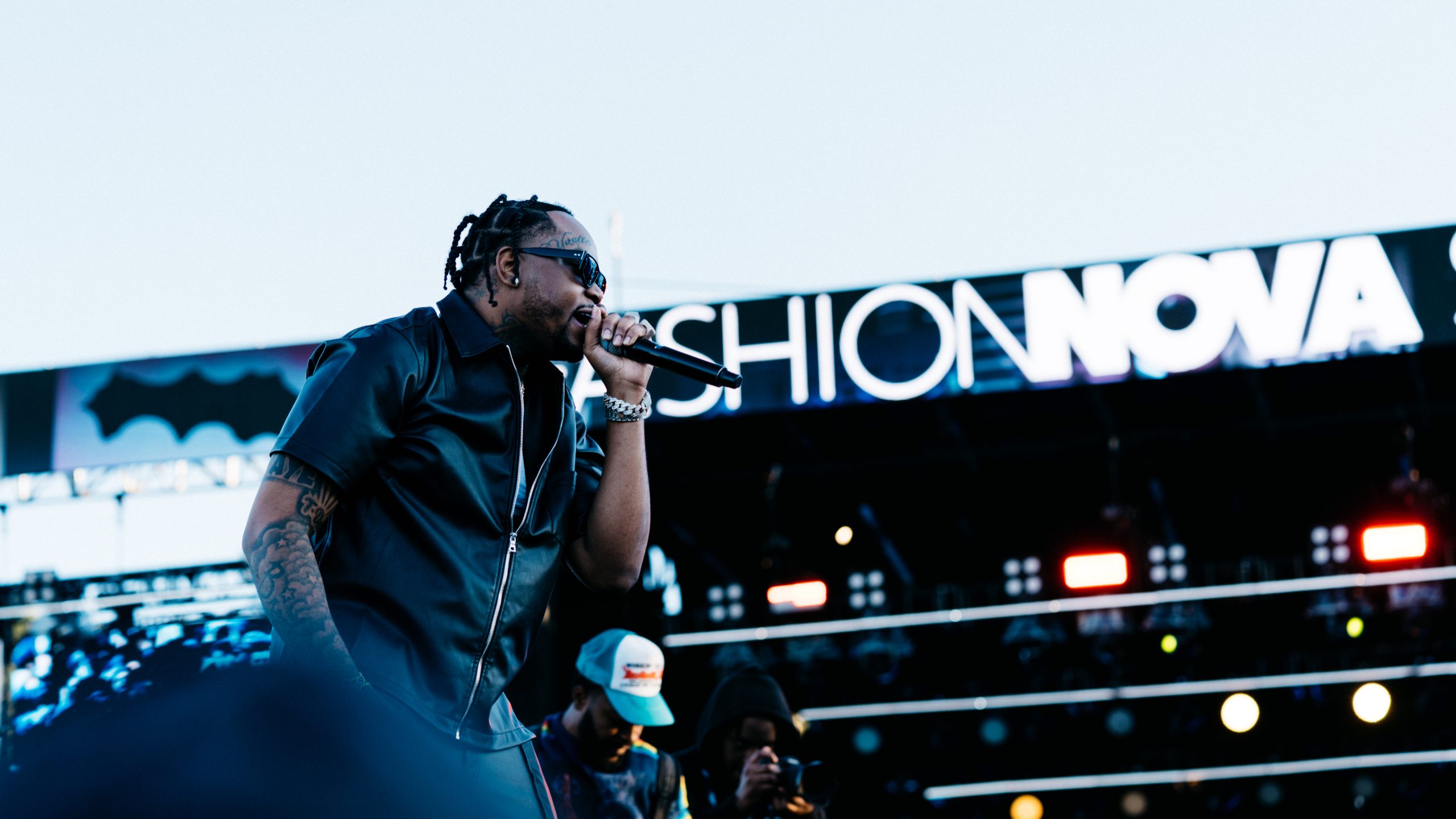 Fivio Foreign performs at the Fashion Nova Stage at Rolling Loud New York 2022 at Citi Field in Queens, New York on Sunday, September 25. PHOTO CREDIT: Meraki House for Fashion Nova