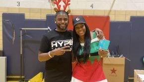 Chris Robinson from The Hype Magazine and "Queen of Harlem" Michelle Smalls