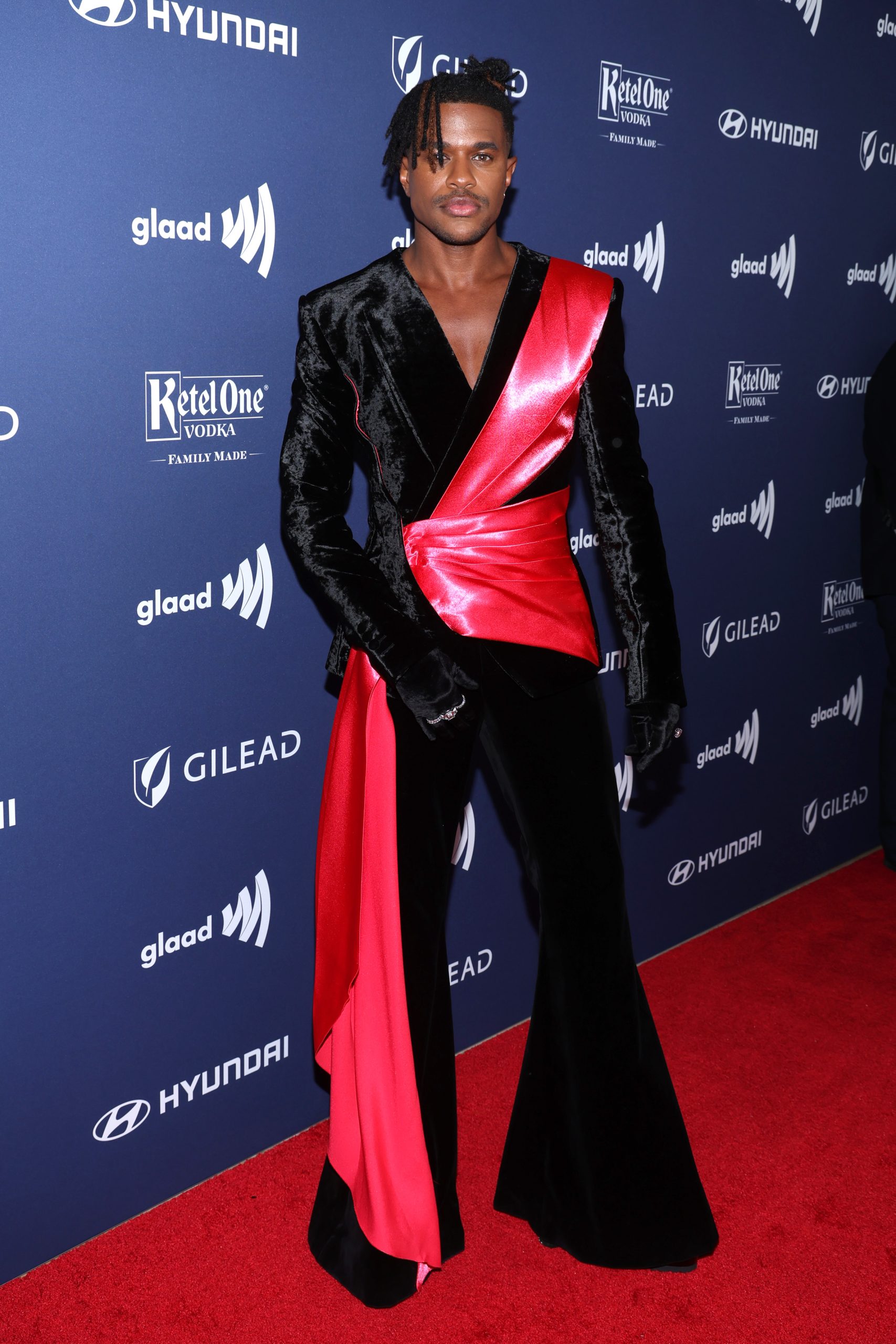 BEVERLY HILLS, CALIFORNIA - MARCH 30: Jeremy Pope attends the 34th Annual GLAAD Media Awards Sponsored by Ketel One Family Made Vodka at The Beverly Hilton on March 30, 2023 in Beverly Hills, California. (Photo by Phillip Faraone/Getty Images for Ketel One)