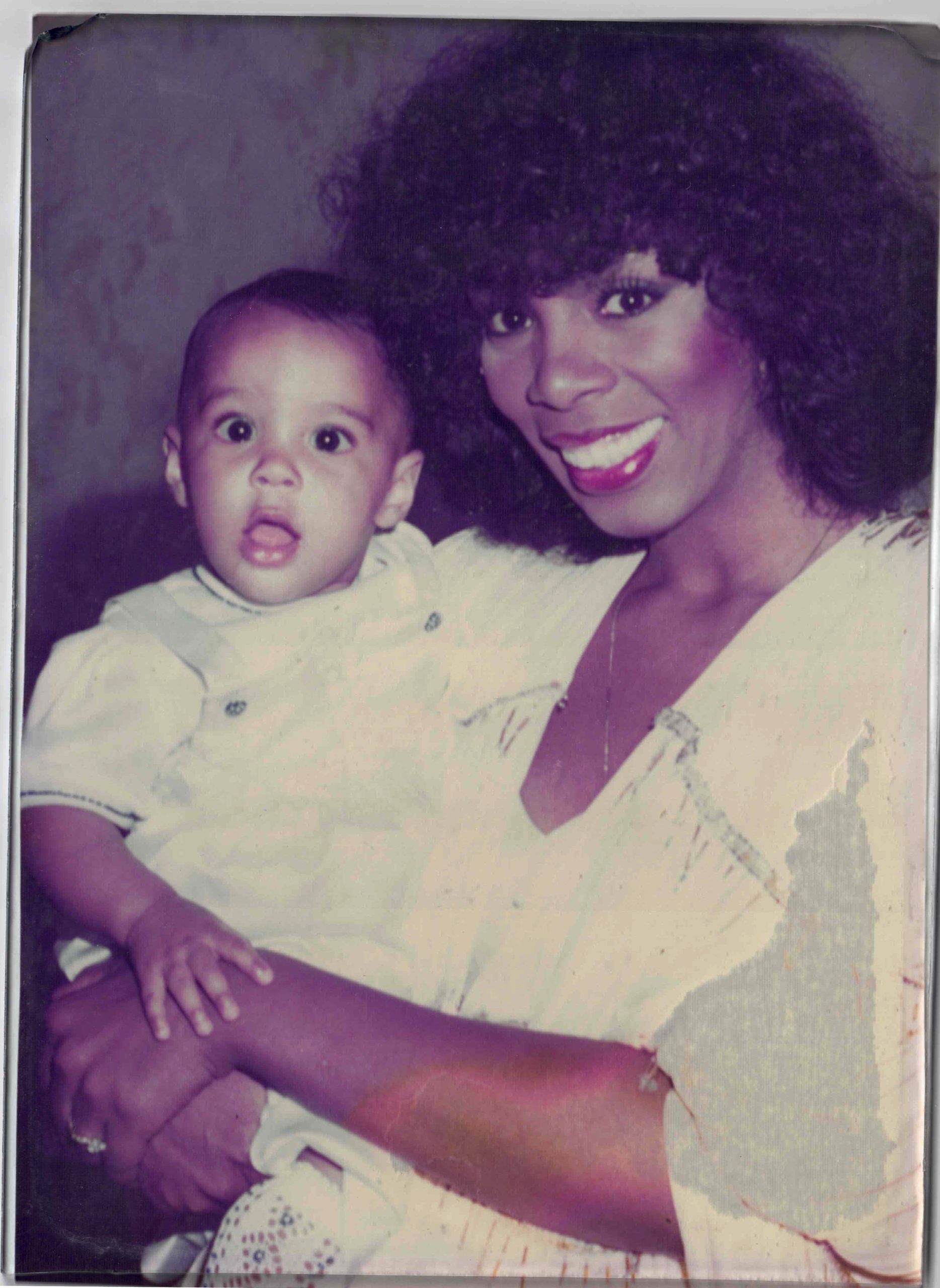 Mom Donna Summer with Baby Brooklyn