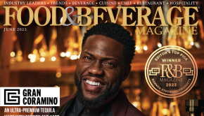 Keven Hart Covers Food & Beverage Magazine Celebrating the release of his Gran Coramino Tequila Launch