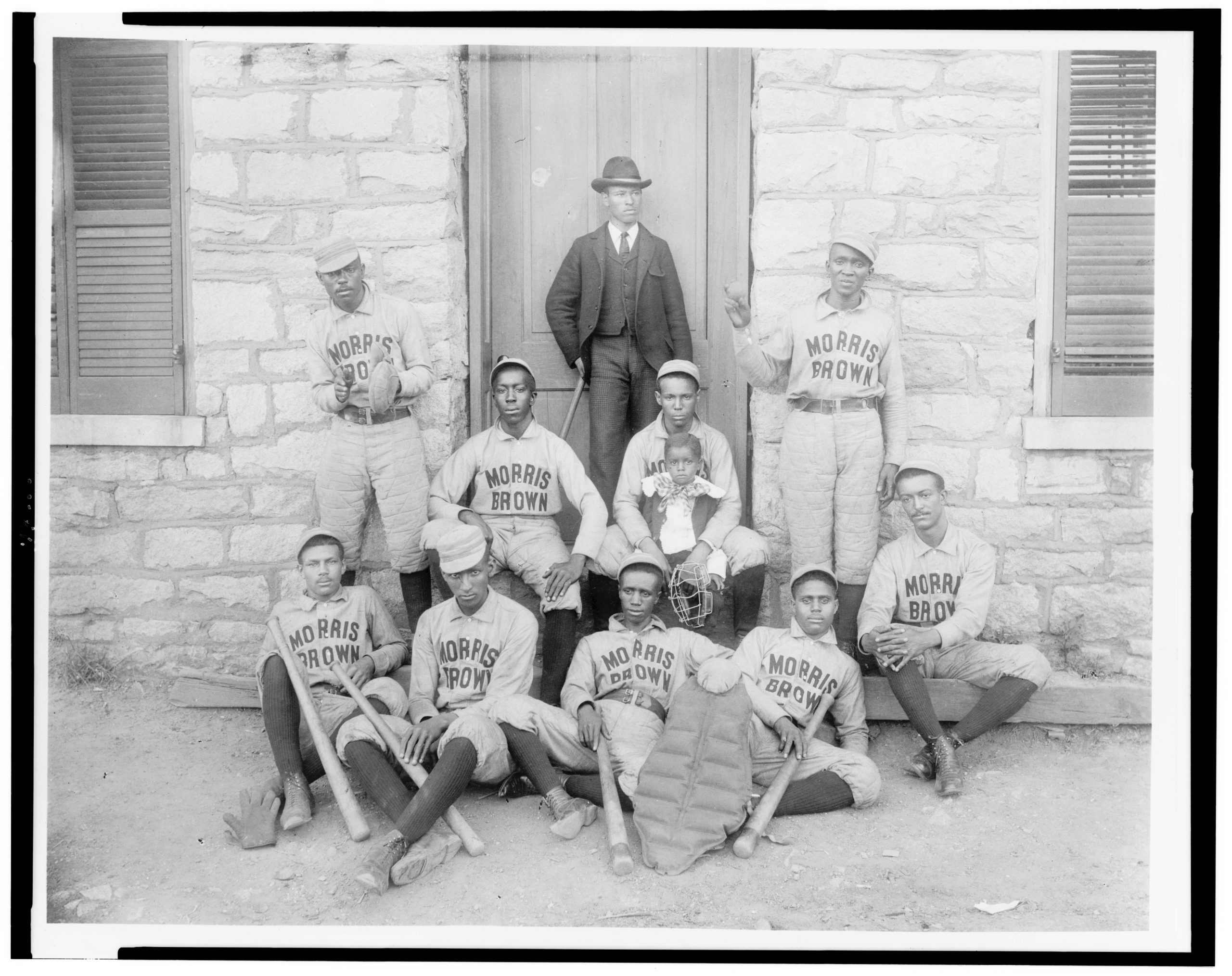 African American baseball players from Morris Brown College Atlanta, from THE LEAGUE, a Magnolia Pictures release. © Library of Congress. Photo courtesy of Magnolia Pictures.