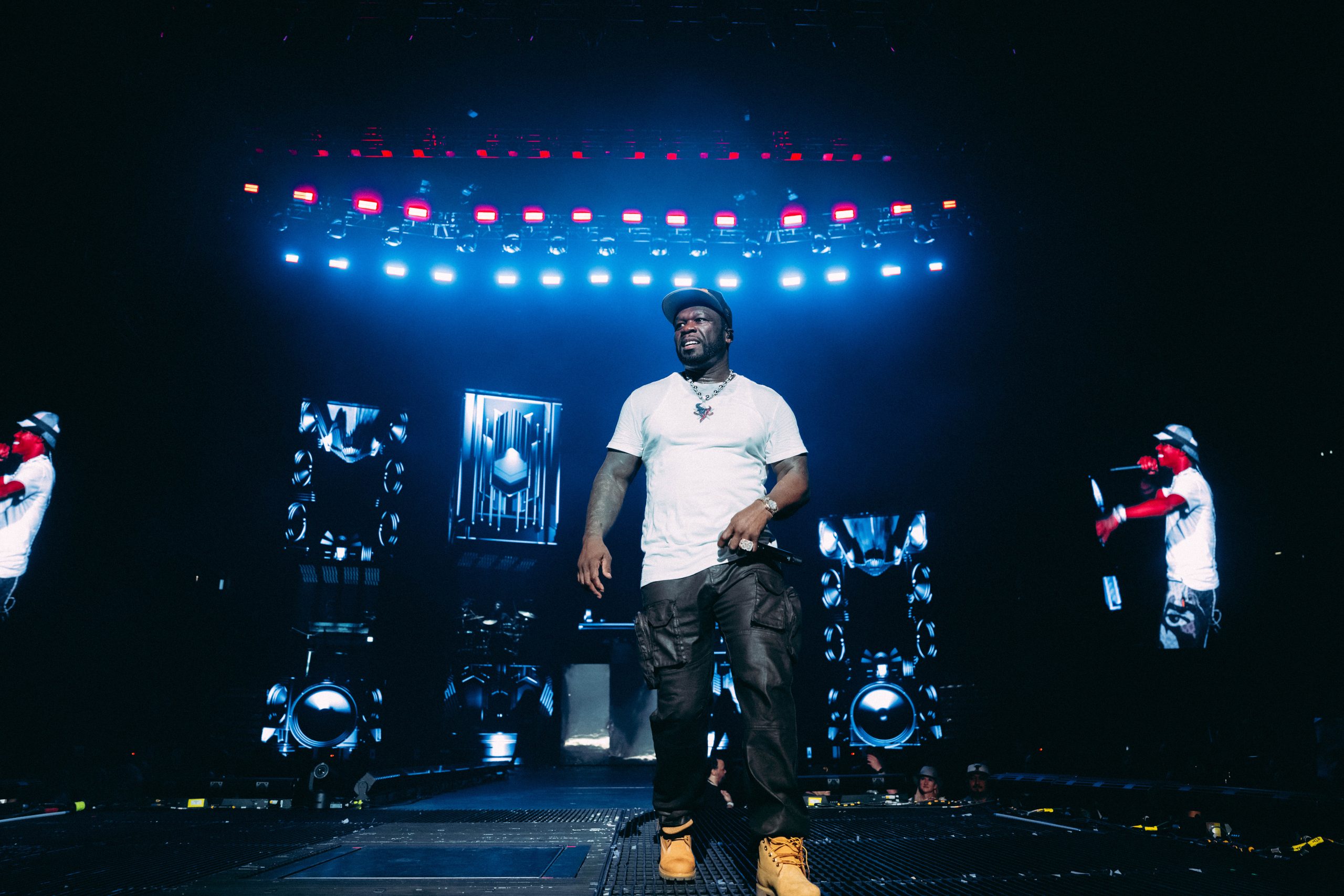 50 Cent on stage - Photo credit Taylor Wallace Alive Coverage