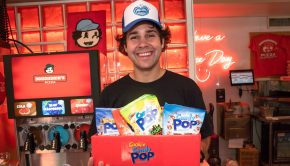 David Dobrik Celebrates National IceCream day at Doughbrik's with Cookie Pop, Cereal Pop, and Candy Pop