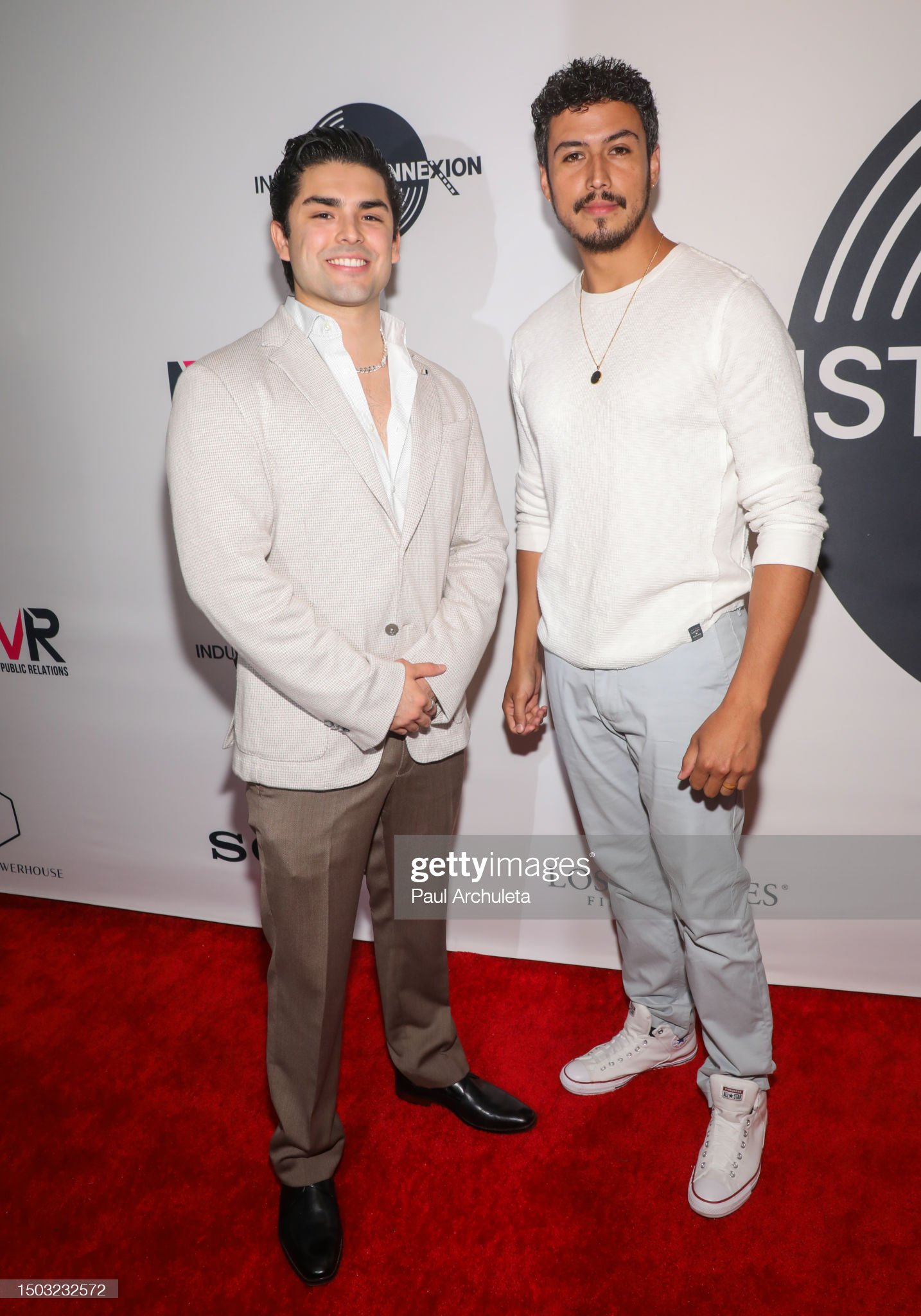 LOS ANGELES, CALIFORNIA - JUNE 27: Diego Tinoco (L) and Julio Macias (R) attend the Industry Connexion & The Los Angeles Film School presents: Industry Connext 102 at Los Angeles Film School on June 27, 2023 in Los Angeles, California. (Photo by Paul Archuleta/Getty Images)