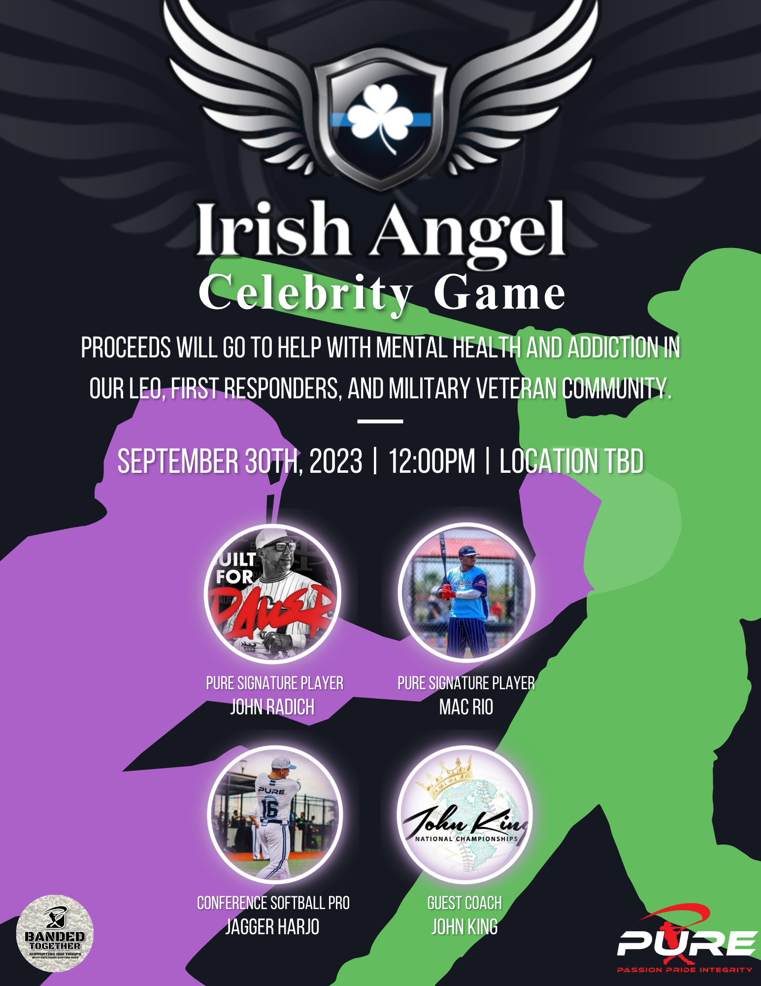 Irish Angel Celebrity Game Flyer