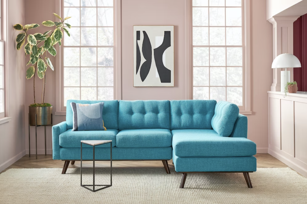 Hopson Apartment Sectional in Vibe Aquatic Lifestyle