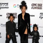 BEVERLY HILLS, CALIFORNIA - NOVEMBER 10: Teyana Taylor at The Beverly Hilton for the Femme It Forward Give Her FlowHERS Awards on November 10, 2023, in Beverly Hills, California. Photo Credit: Femme It Forward