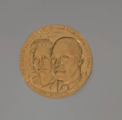 Congressional Gold Medal for Martin Luther King Jr. and Coretta Scott King - Photo credit: Collection of the Smithsonian’s National Museum of African American History and Culture