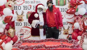 Slim Thug and Santa
