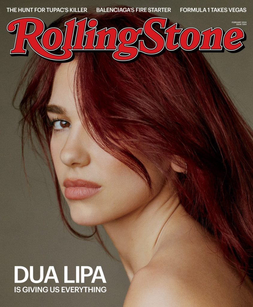 Dua Lipa Covers Rolling Stone - February 2024 - Photographed By: Michael Bailey-Gates