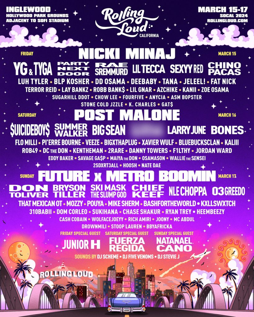 Rolling Loud - Nicki Minaj - Full Lineup - Courtesy of Rolling Loud