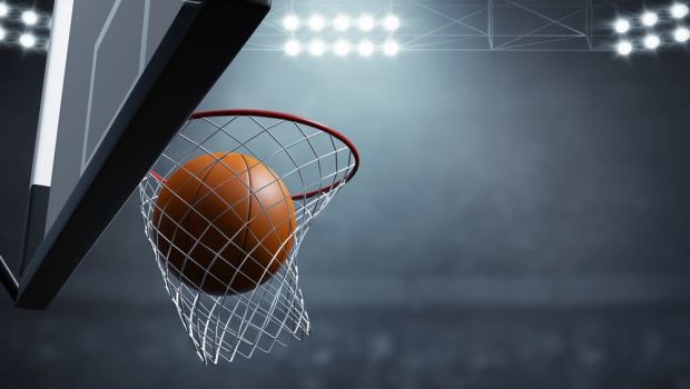Basketball hoop on 3d illustration - nba