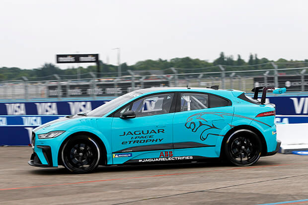 Jaguar Racing Gives Global Debut to I-PACE eTROPHY Racecar in Berlin
